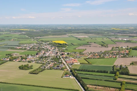 Luftbillede af Hornum