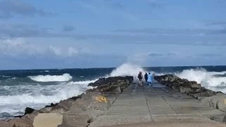 Billede af Vesterhavet ved Thyborøn