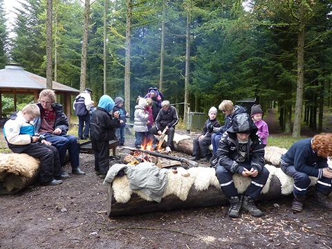 Snitteværksted i skoven