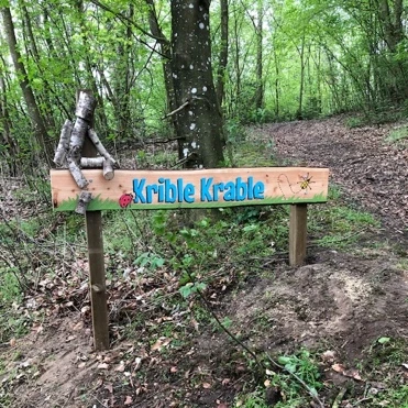 Billede af skilt ved Krible Krable skoven