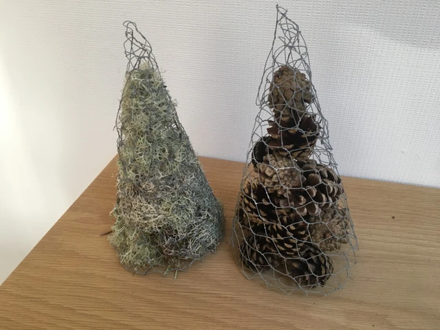 Billede af kræmmerhuse lavet af hønsenet