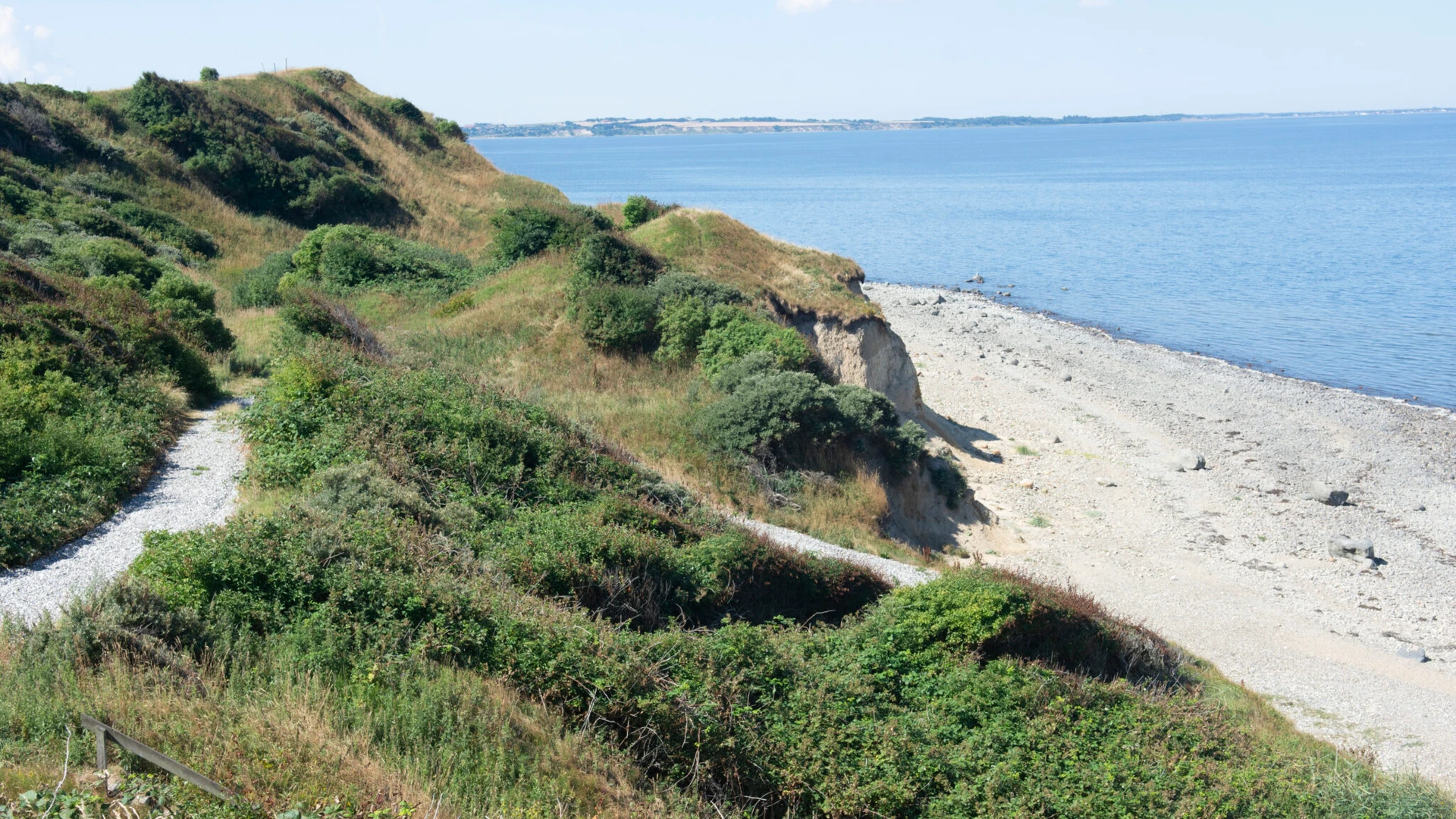 Billede af stranden ved Ertebølle i Vesthimmerland