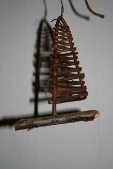 Billede af sejlskib lavet af pil