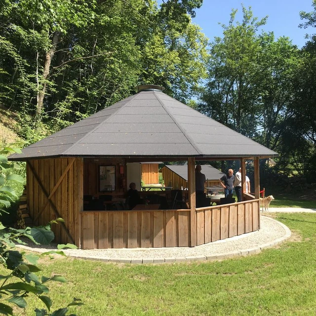 Billede af Bålhytten ved Naturrummet i Alstrup