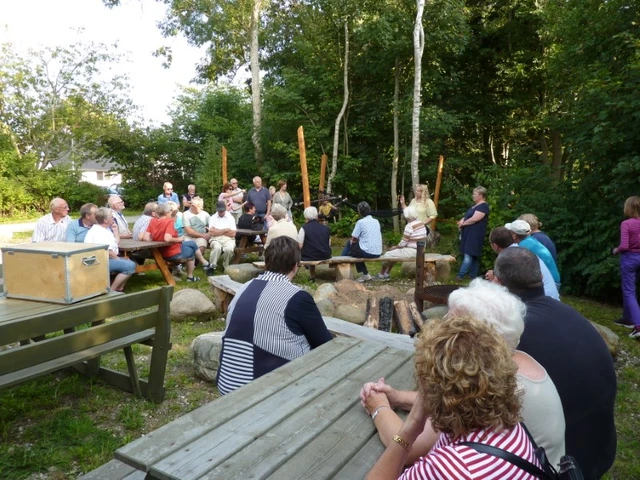 Billede af fælles arrangement ved bålet i Vindblæs 