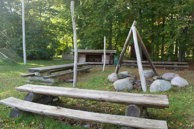 Billede af shelterpladsen ved Blære