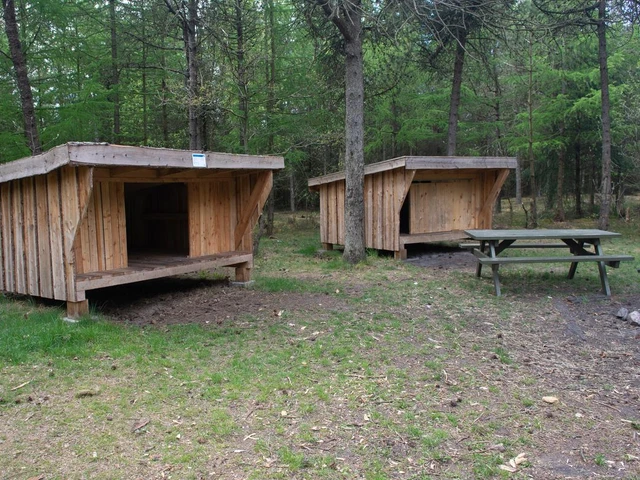 Billede af shelterpladsen ved Myrhøj