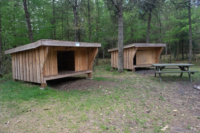 Billede af shelterpladsen ved Myrhøj