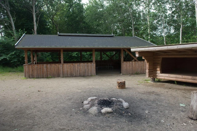 Billede af shelterpladsen ved Aars FDF