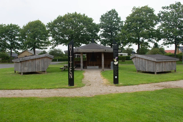 Billede af shelterpladsen ved Gedsted