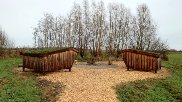 Billede af shelterpladsen ved Aggersund