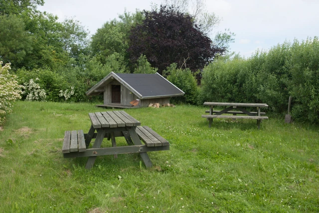 Billede af shelterpladsen ved Aggersundbroen