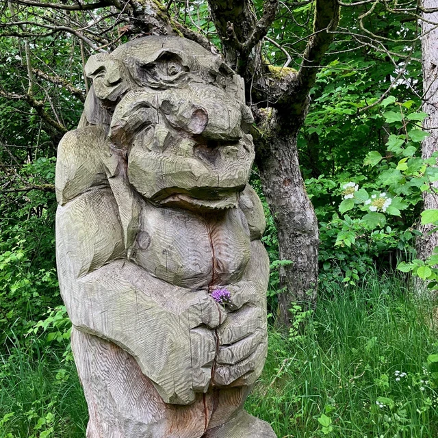 Troldemor på naturbasen i Aars Skov