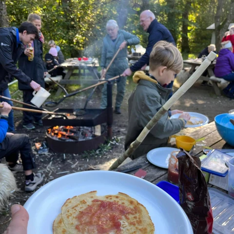 Pandekage og bålhygge