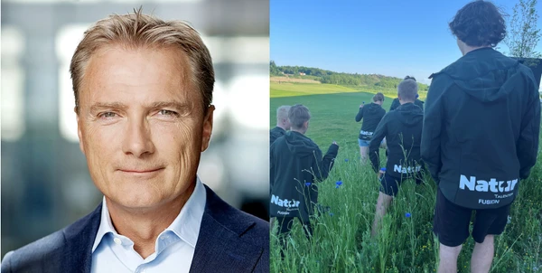 To billeder: Ét af lægen Peter Qvortrup Geisling og ét af NaturTalenterne på tur ved Gatten