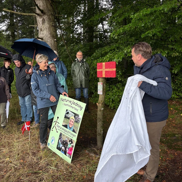 Karin Winther og Allan Ritter afslører fødselsdagsruten i Uhrehøje Plantage