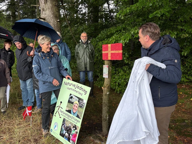 Karin Winther og Allan Ritter afslører fødselsdagsruten i Uhrehøje Plantage