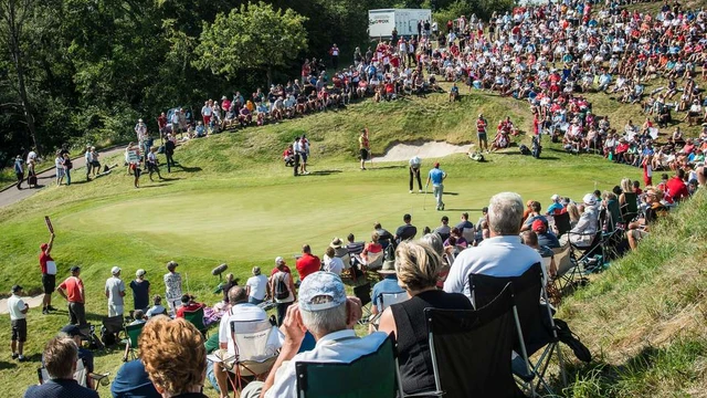 Ikonisk hul 16 golfbane Himmerland Hill 